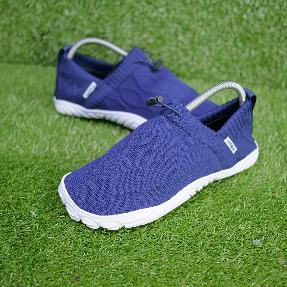 NIMBAO Barefoot Shoes Navy Blue Knit Minimalist Sneakers - Womens Size 8 EU 39